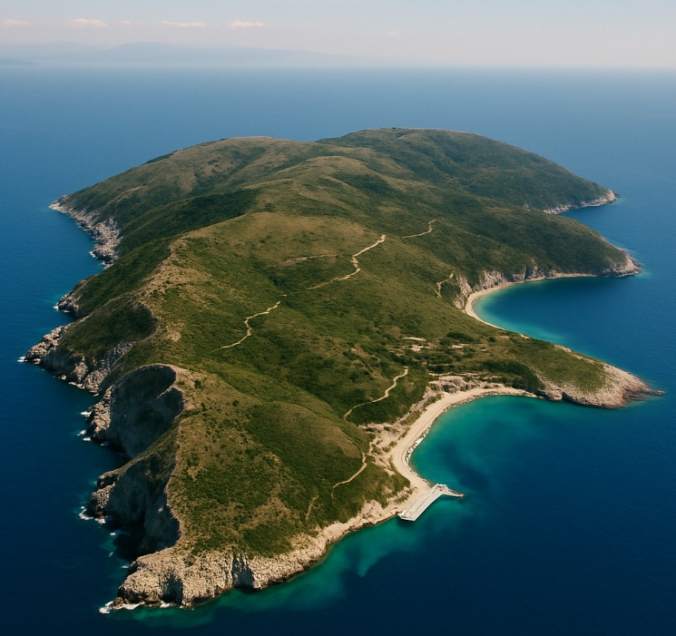 Insula Sazan, de la fortăreața comunistă la resort de lux